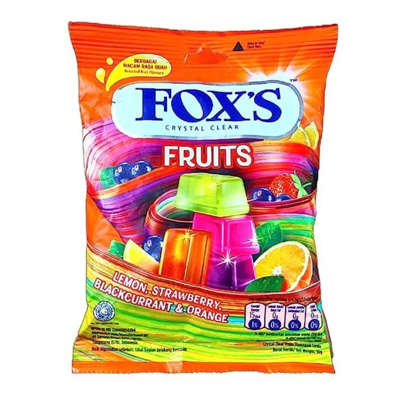 Fox's Crystal Clear Candy 90 G - Fruits