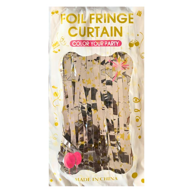 Foil Fringe Curtain - Rose Gold