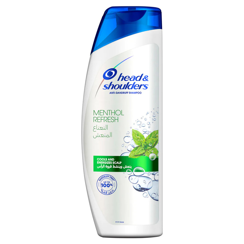 Head and Shoulder Menthol Refresh - Cools and Energizes Scalp 200 ml. Made in Saudi Arabia