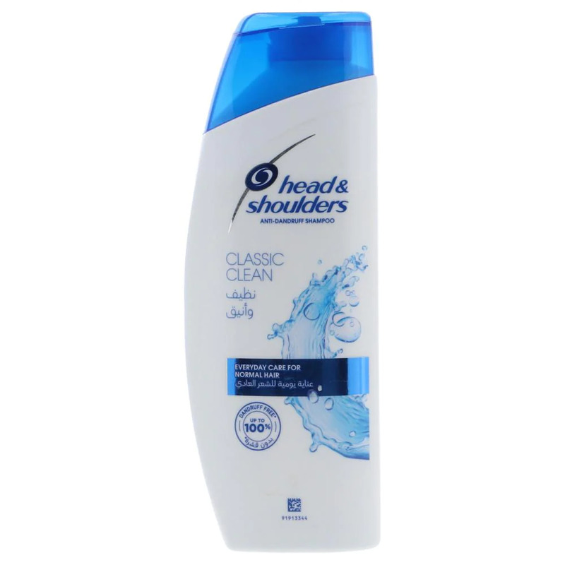 Head and Shoulder Classic Clean - Everyday Care for Normal Hair 200 ml. Made in Saudi Arabia