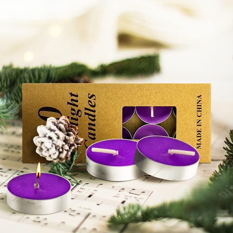 Floating Candles 10 Pcs. Pack - Purple