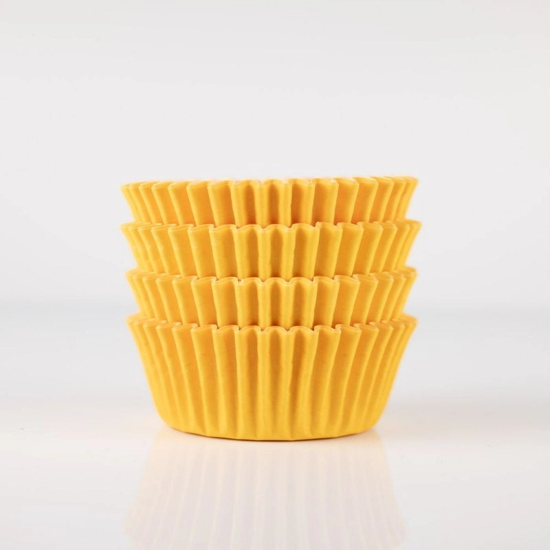 Cup Cake Liners 11 cm Base 4.4 cm - Yellow 25 Pcs