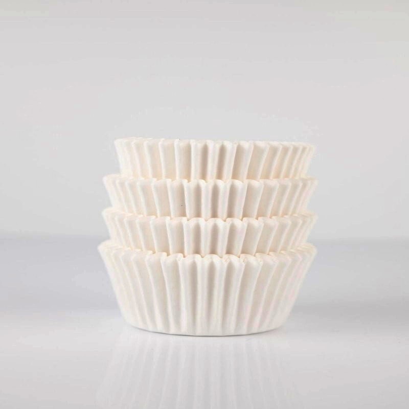 Cup Cake Liners 11 cm Base 4.4 cm - White 25 Pcs