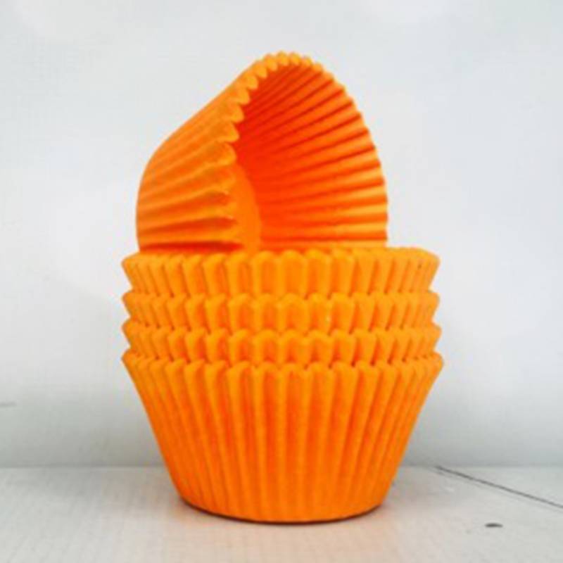 Cup Cake Liners 9.5 cm Base 4.1 cm - Orange 25 Pcs
