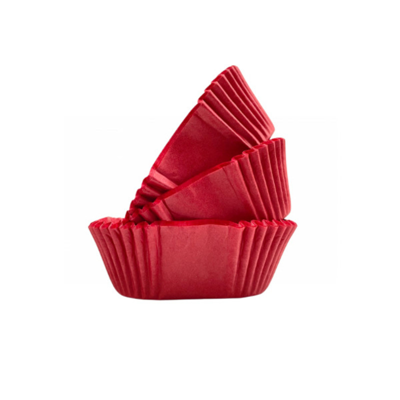 Brownie Cake Cases - Red 104 mm 25 Pcs
