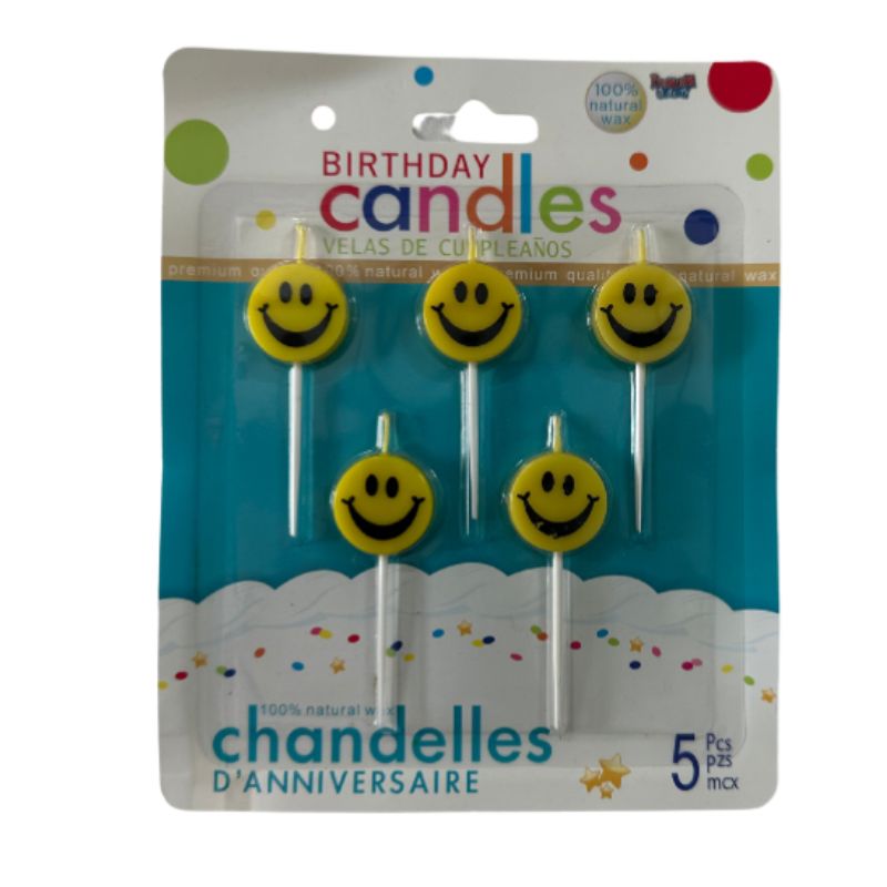 Emoji Candle 5 Pcs Set
