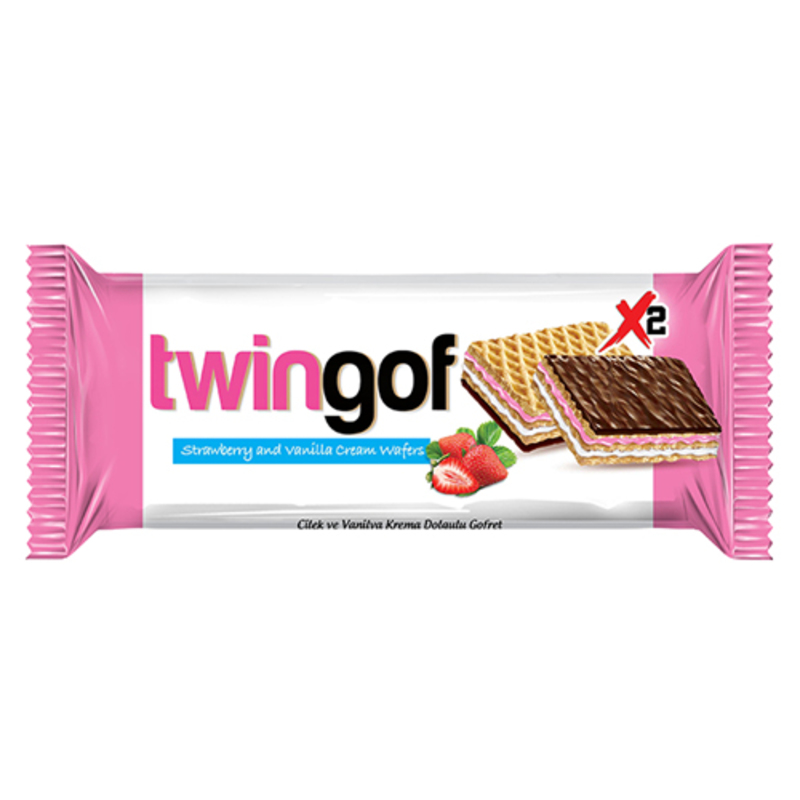 Twingof Strawberry and Vanilla cream Wafer 40 gms