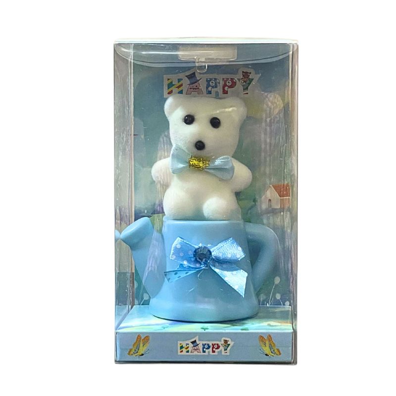 Teddy - Ornament with Light - Light Blue