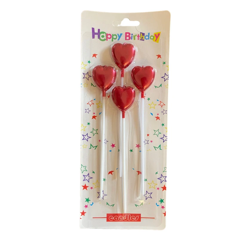 Design Candles Heart - Red