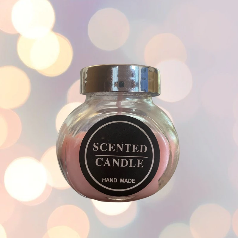 Scented Candle Bottle - Small - Pink