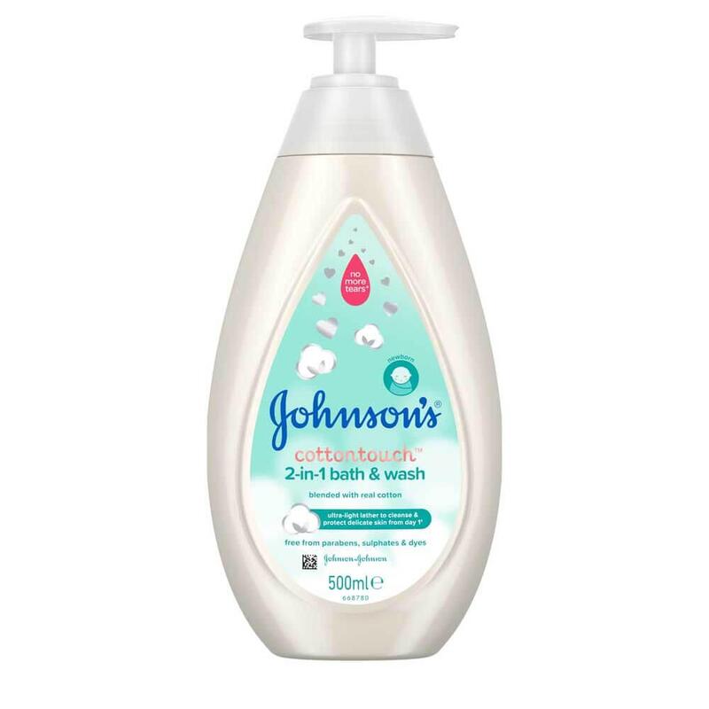 Johnsons Cotton Touch 2 in 1 Bath n Wash 500 ml - ITALY