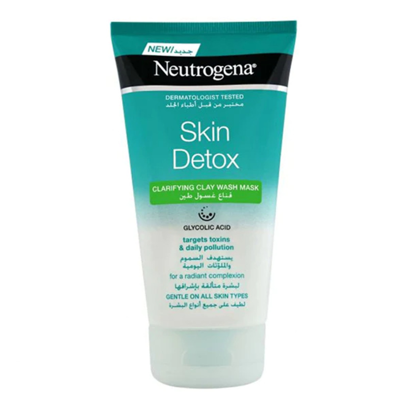 Neutrogena - Clarifying Clay Washg Mask - 150 ml - Skin Detox
