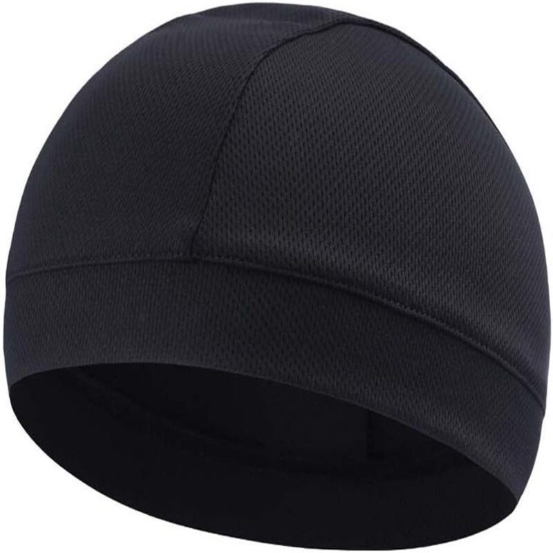 Motorcycle Helmet Cap - Black