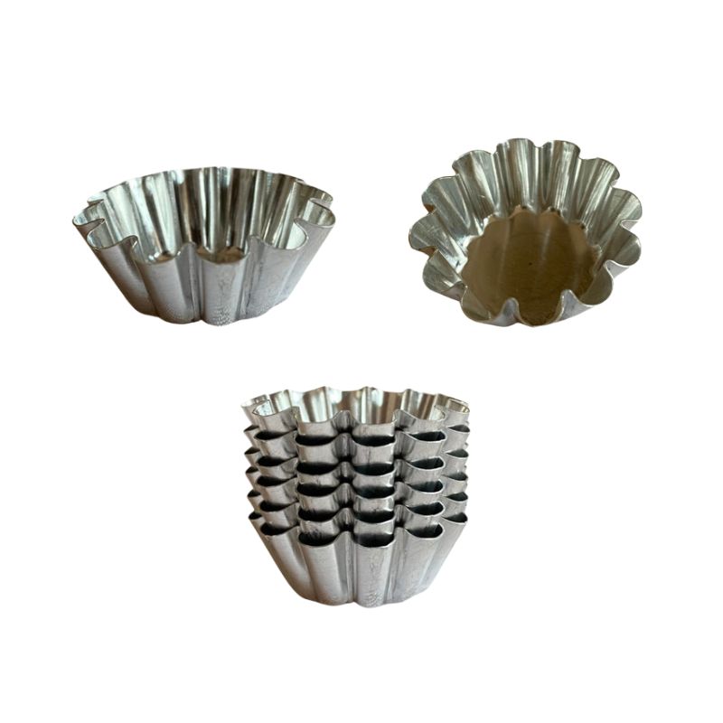 Stainless Steel Tart Mould C14 - 5 Pcs