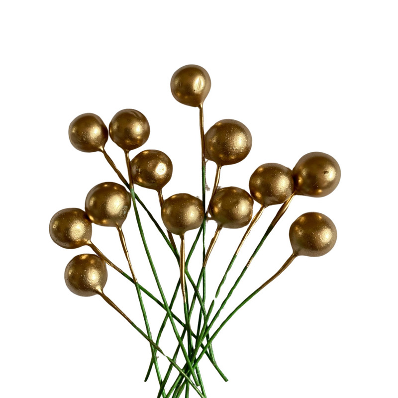 Faux Balls Gold - 1cm - 20 Pcs