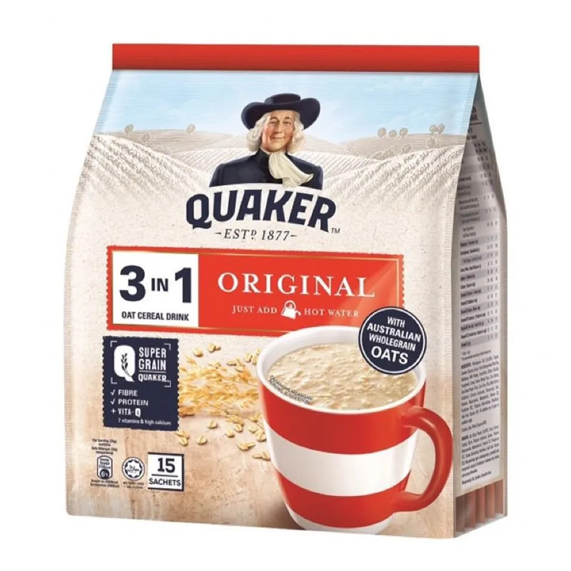 Quaker 3 in 1 Original - 28 g Sachet