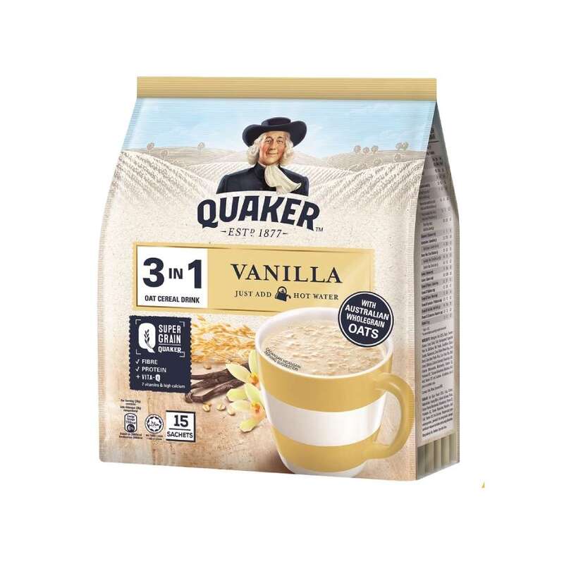 Quaker 3 in 1 Vanilla - 28 g Sachet