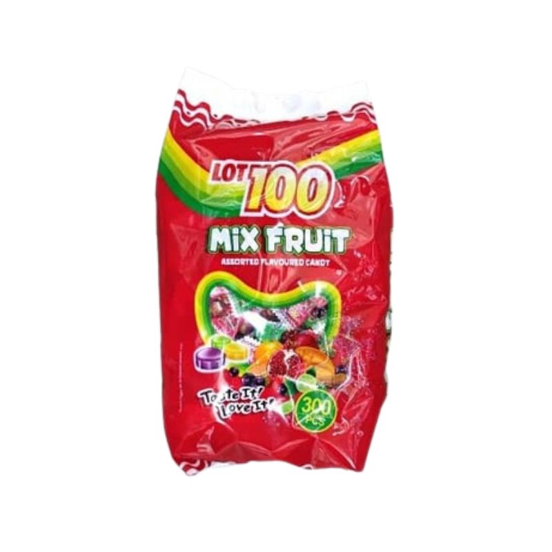 Lot 100 Mix Fruit Candy 10 Pcs Pack