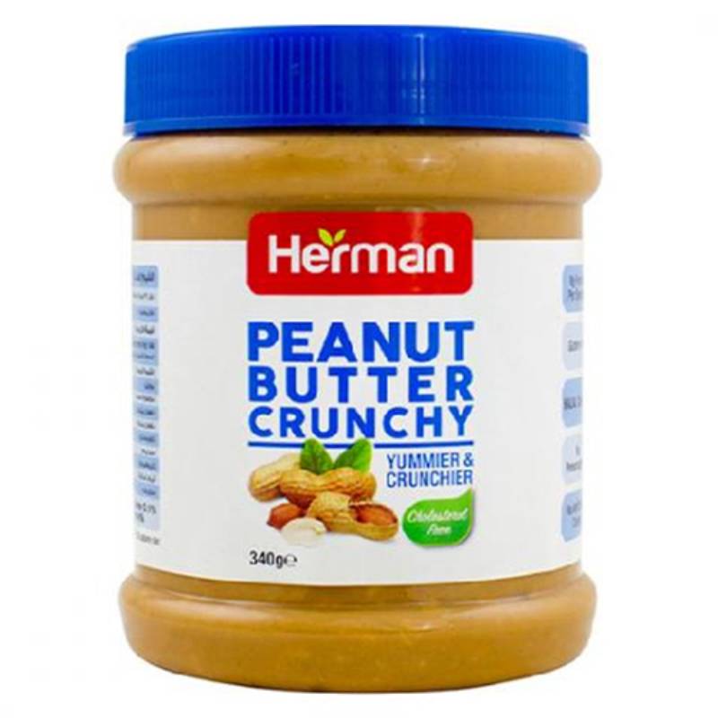 Herman Peanut Butter Crunchy 340 g