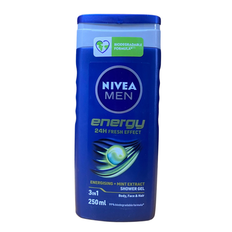 Nivea Men 3-in-1 Energising + Mint Extract Shower Gel 250ml