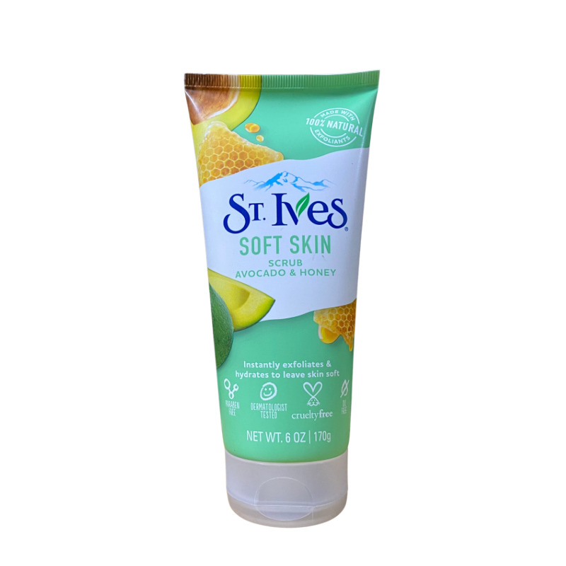 St.Ives Soft Skin Avocado N Honey Scrub 170g (Made in USA)
