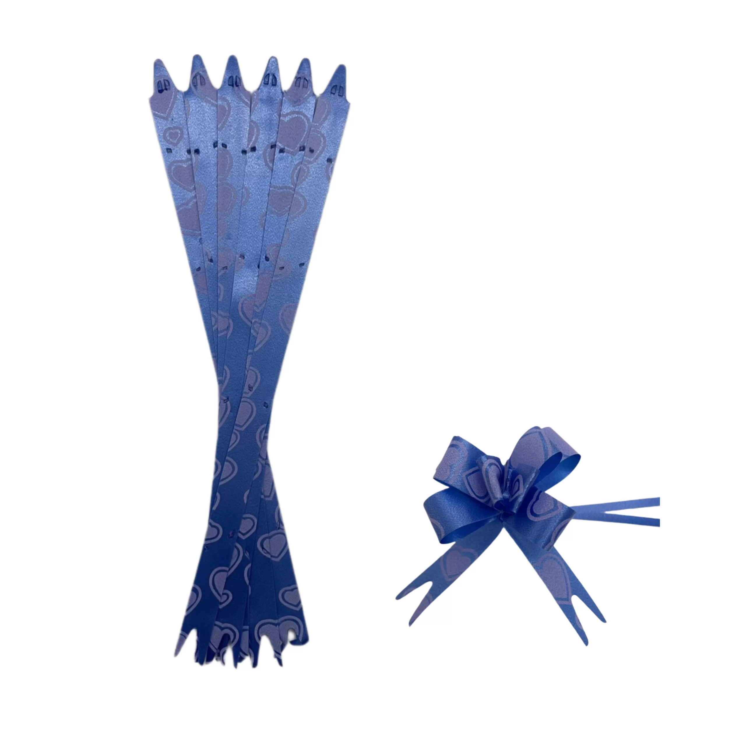 Pull Flower Ribbon  Dark Blue - 21cm