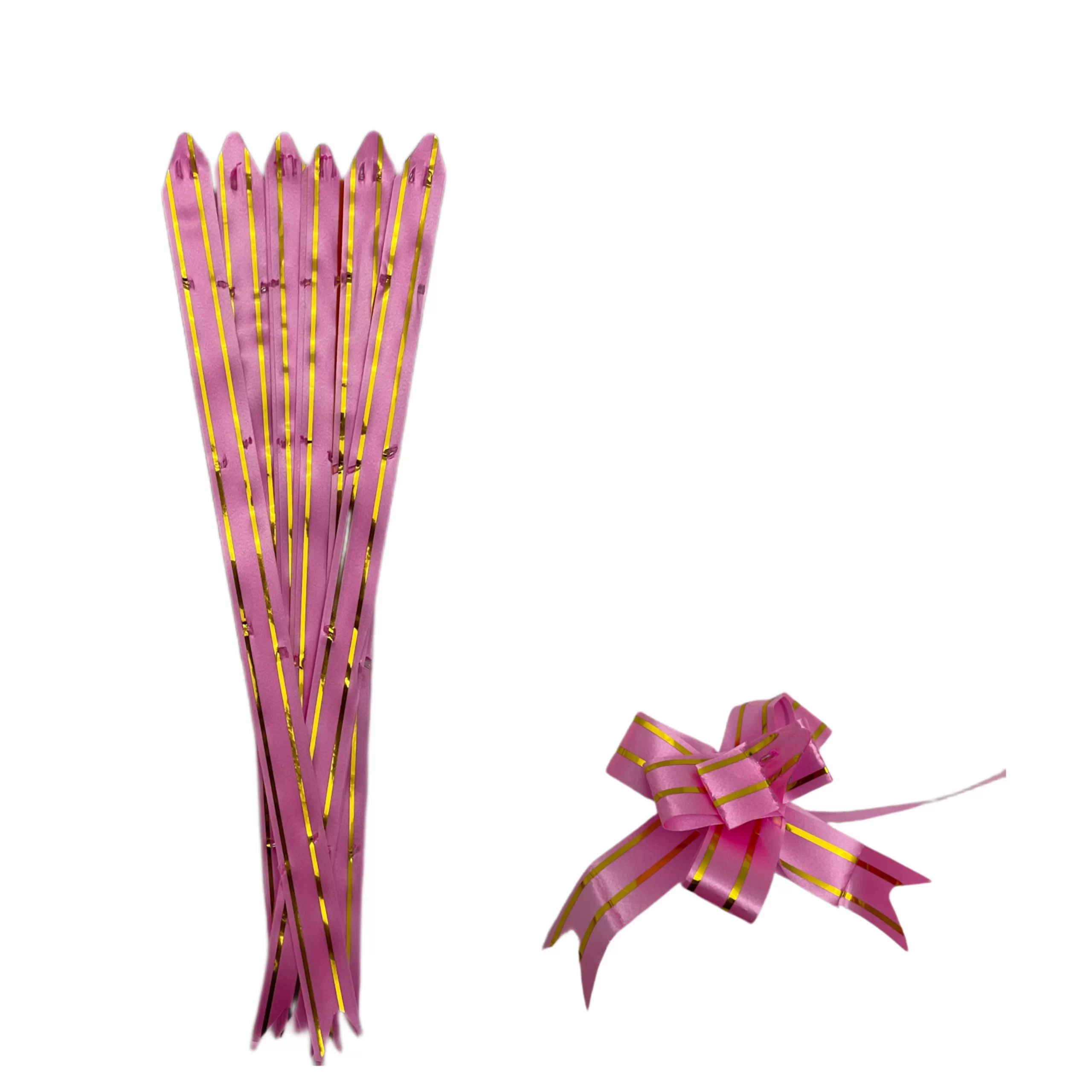 Pull Flower Ribbon Pink - 21cm