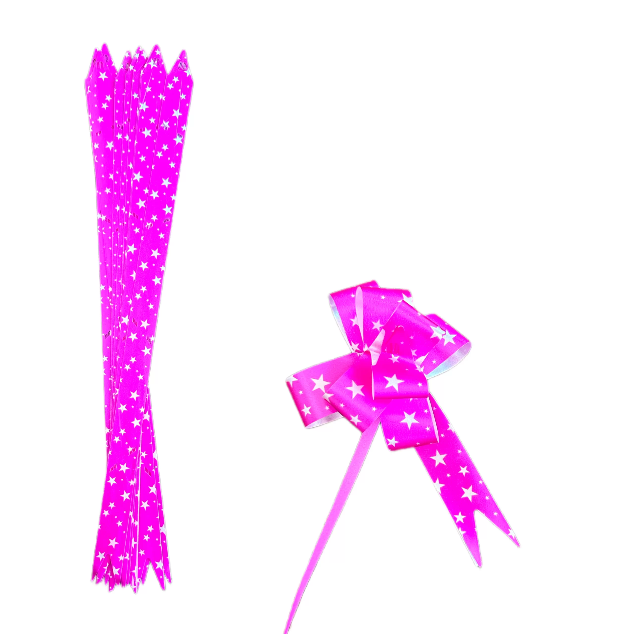 Pull Flower Ribbon Pink - 40cm