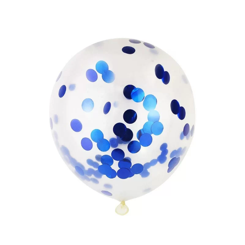 Confetti Balloon - 10 Pcs - Blue