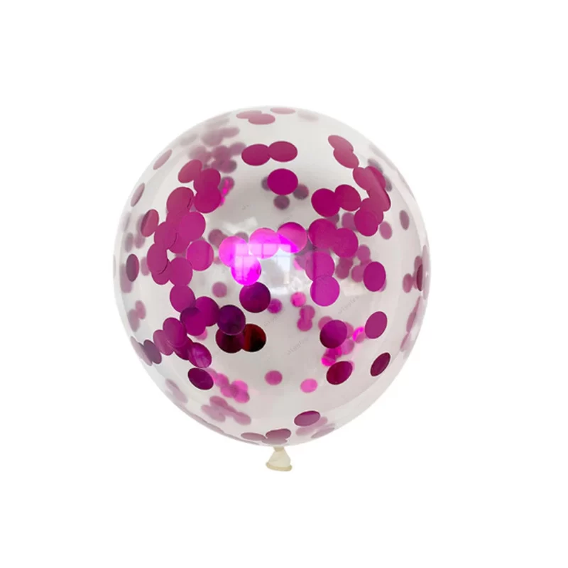 Confetti Balloon - 10 Pcs - Pink