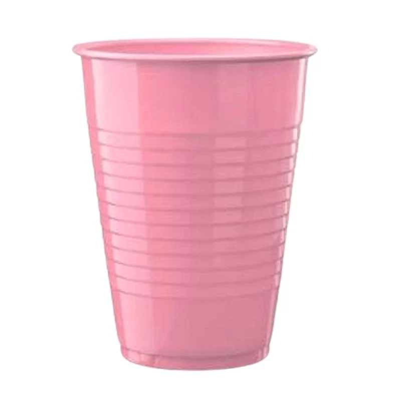 Disposable Plastic Cup 200 ml 10 Pcs Pack - Pink