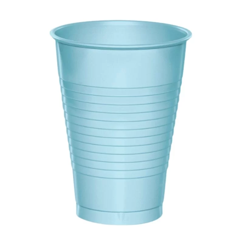 Disposable Plastic Cup 200 ml 10 Pcs Pack - Light Blue