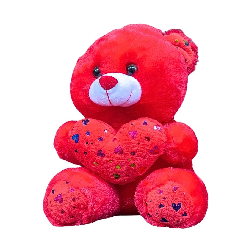 Teddy Bear with Heart - Red - Large