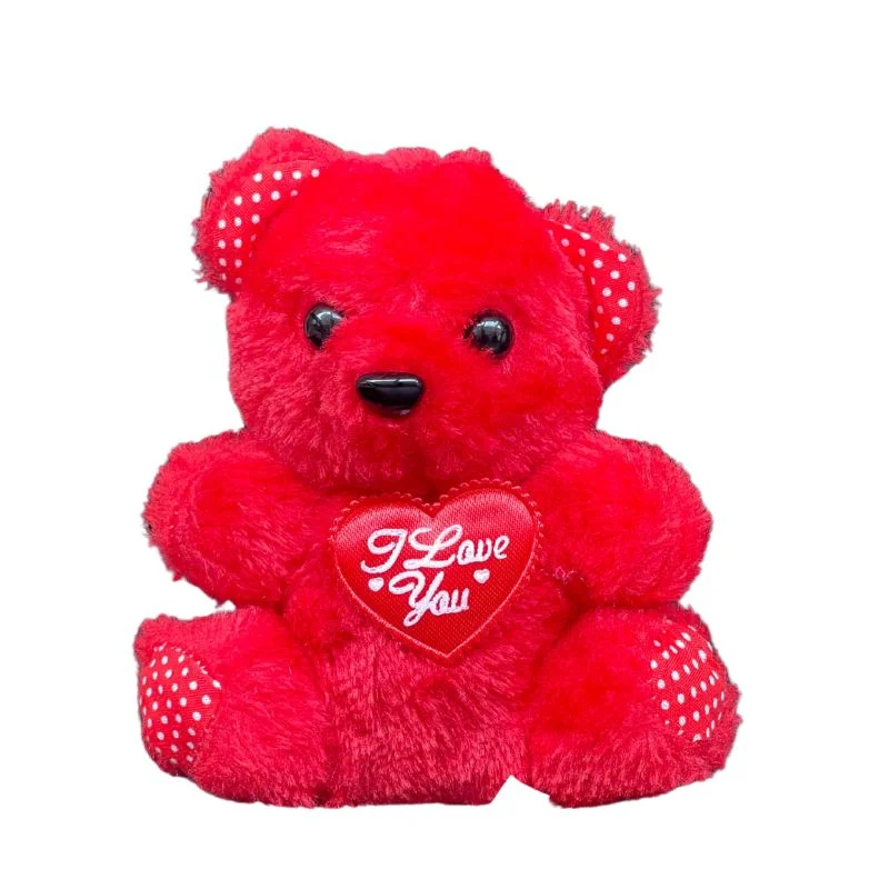 Teddy Bear - I love you - Red - Medium