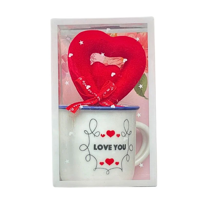 Tea Cup Ornament with Heart