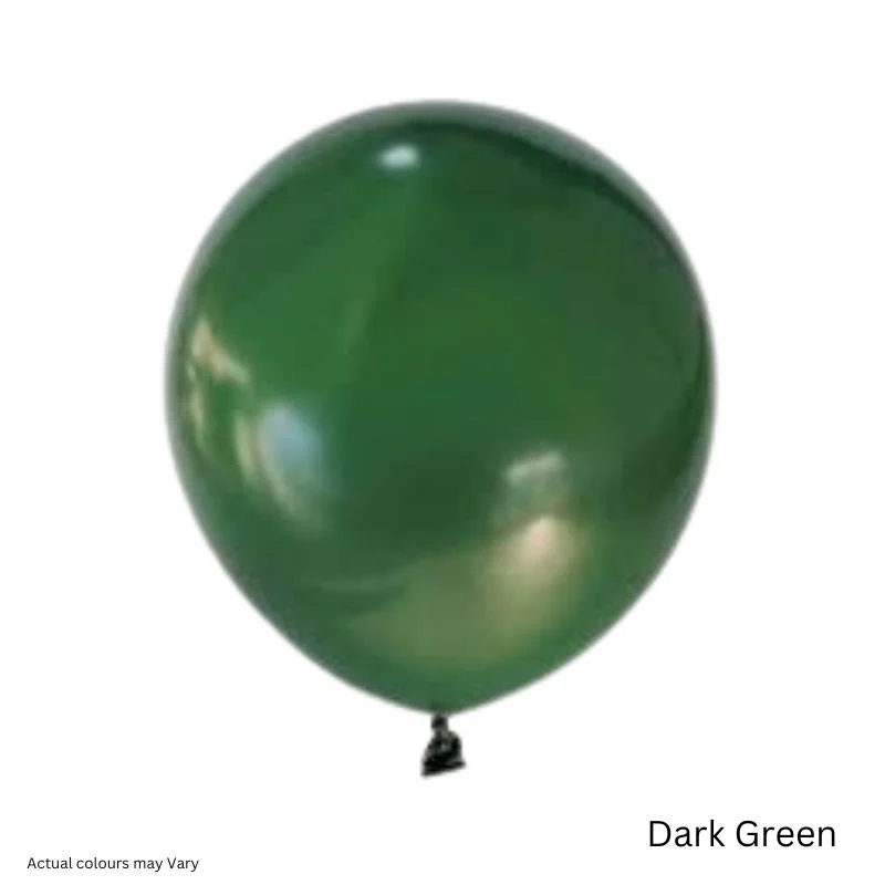 Retro Balloon - 10 Pcs - Dark Green