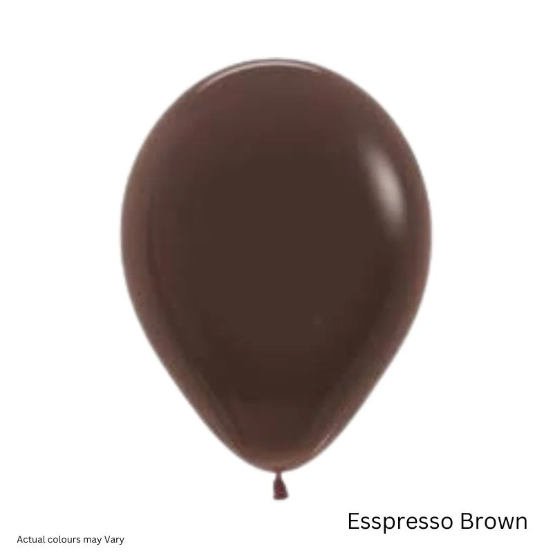 Retro Balloon - 10 Pcs - Espresso Brown