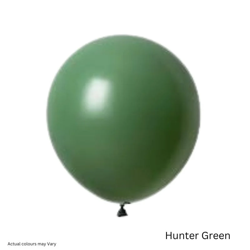 Retro Balloon - 10 Pcs - Hunter Green