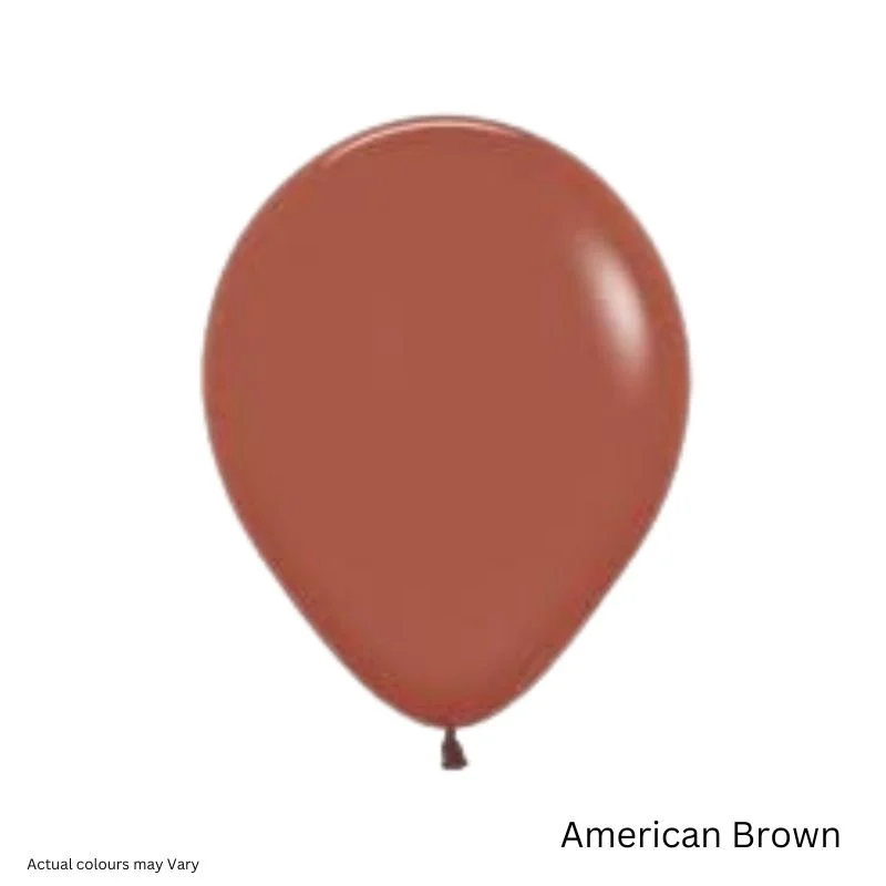 Retro Balloon - 10 Pcs - American Brown
