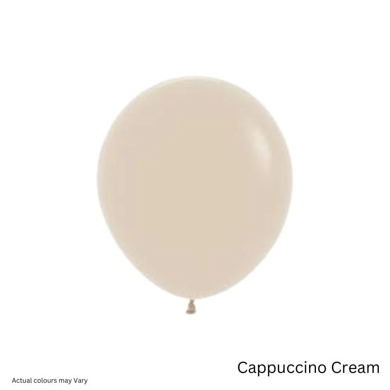 Retro Balloon - 10 Pcs - Cappuccino Cream