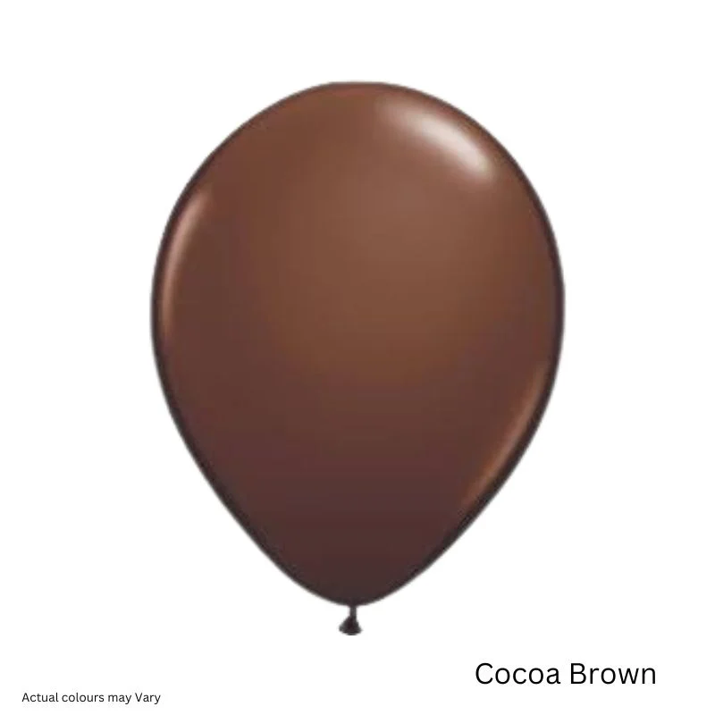 Retro Balloon - 10 Pcs - Cocoa brown