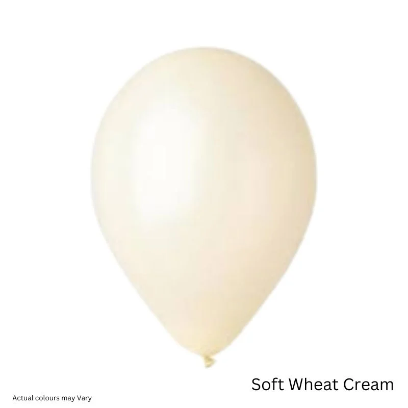 Retro Balloon - 10 Pcs - Soft wheat cream