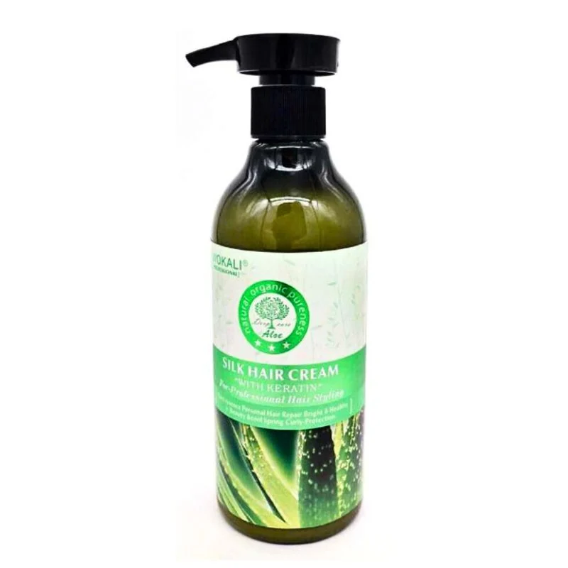 Wokali Silk Hair Cream Aloe with Keratin - 300 ml WKL310