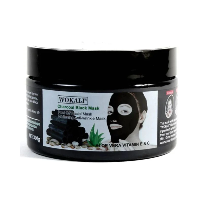 Wokali Charcoal Black Peel Off facial Mask 300 g - WKL 404