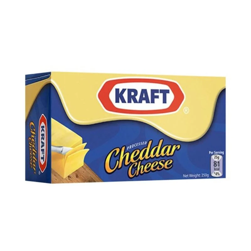 Kraft Processed Cheddar Cheese 250 g