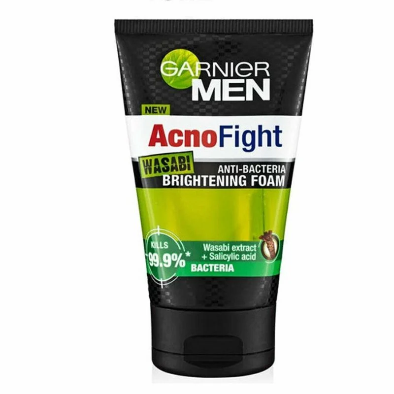 Garnier Men Acno Fight Wasabi Anti Bacterial Brightening Foam 100 g