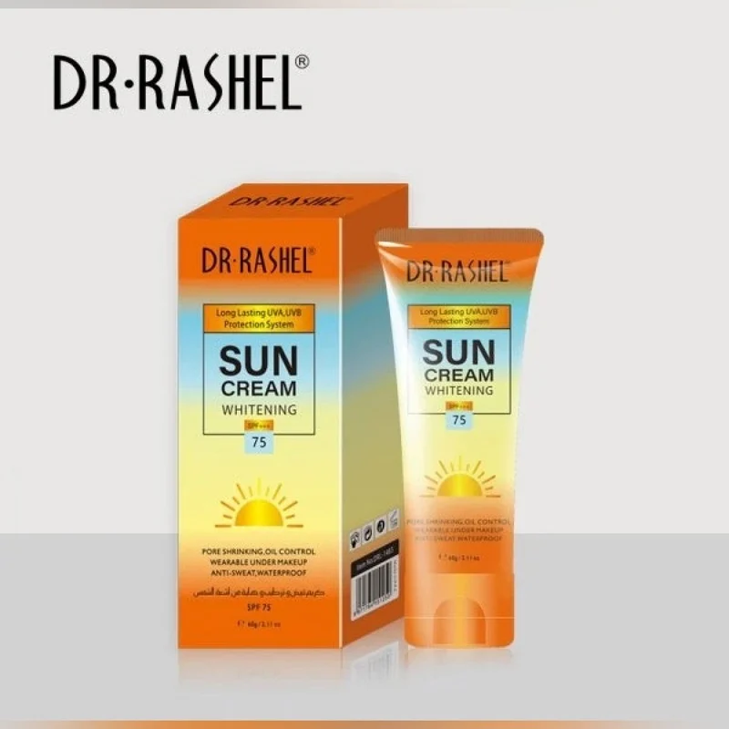 Dr.Rashel Sun Cream Whitening SPF+++ 75 - 60 g - DRL 1465 - SKU 2409