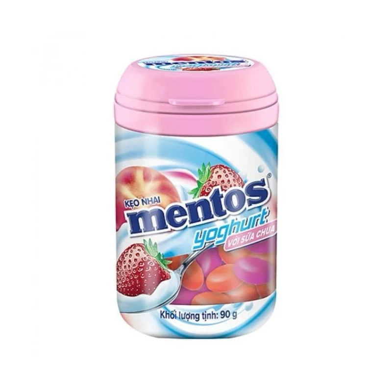 Mentos Yoghurt Fruit Flavor Chewy Dragees 90g