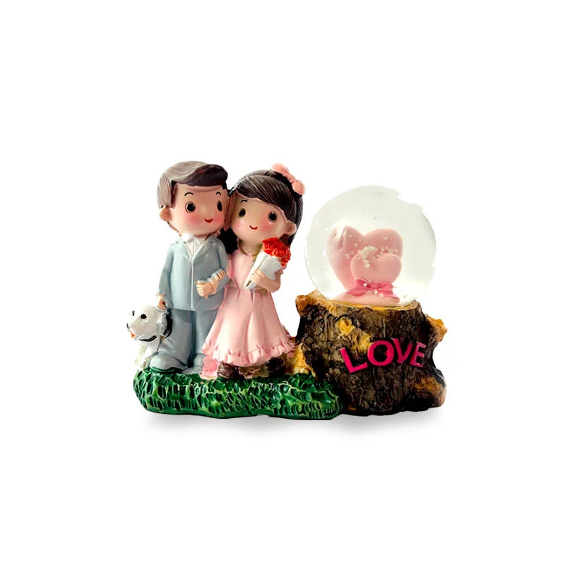 Couple Snow Globe Ornament - LOVE - 8807