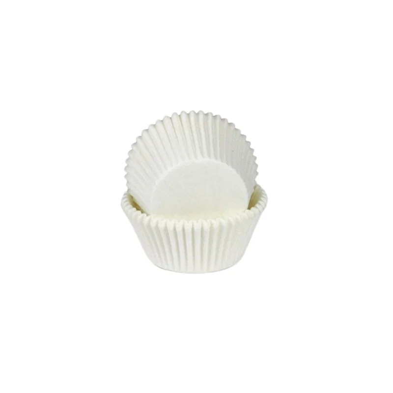 Cup Cake Liners 6 cm Base 2.4 cm - White 25 Pcs